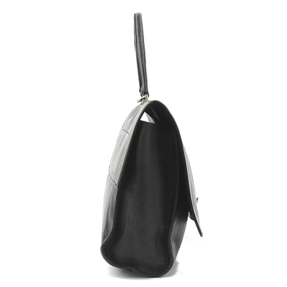 Authentic Givenchy Handbag Black Leather/Silverto… - image 5